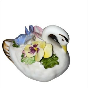 Vintage Adderley Floral Swan Bone China Made in England